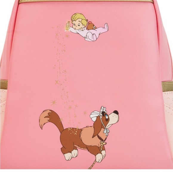 NWT PETER PAN LOUNGEFLY BACKPACK AND WALLET - Picture 4 of 9